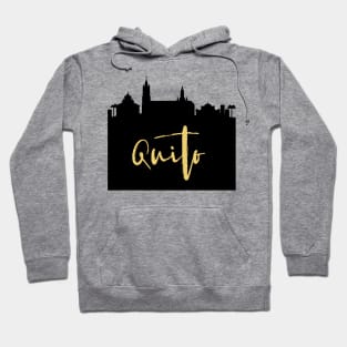 QUITO ECUADOR DESIGNER SILHOUETTE SKYLINE ART Hoodie